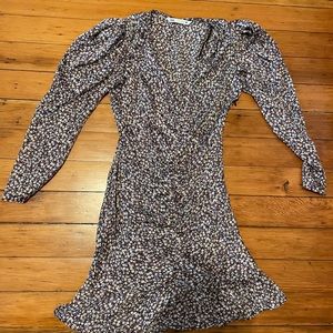 Zara purple floral dress